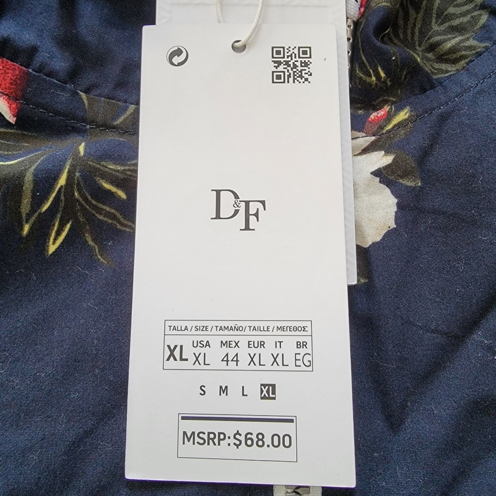 BRAND NEW Denim & Flower Floral Jacket Men's Size XL - Picture 9 of 9